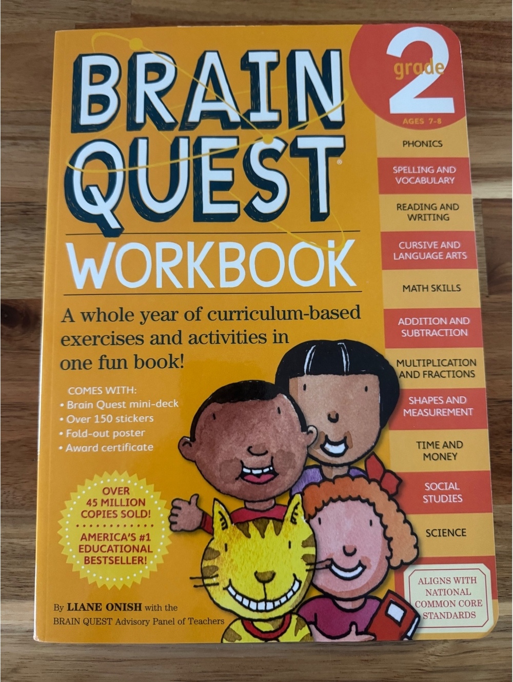 Brain Quest Grade 2 Workbook Homeschool Math Reading Phonics Language Arts